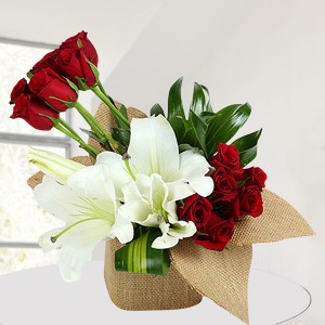 Carnations and Liliums